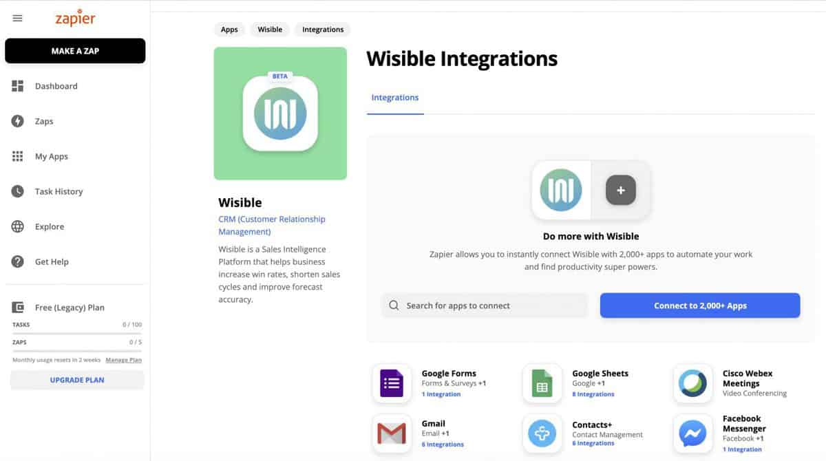 Wisible integration
