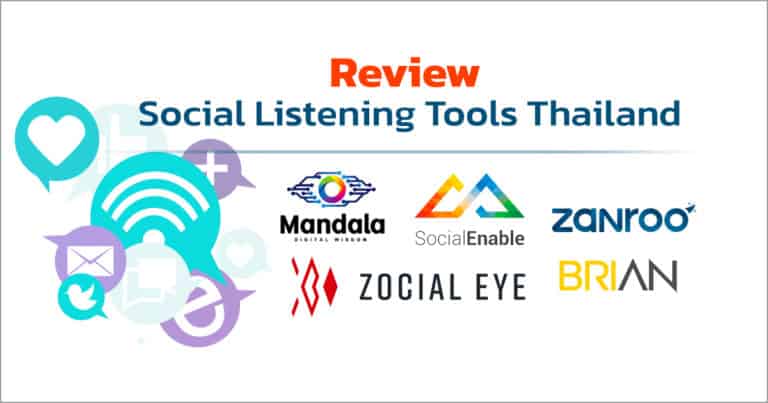 Review Thailand Social Listening Tools  : Mandala, SocialEnable, Zanroo, Zocialeye