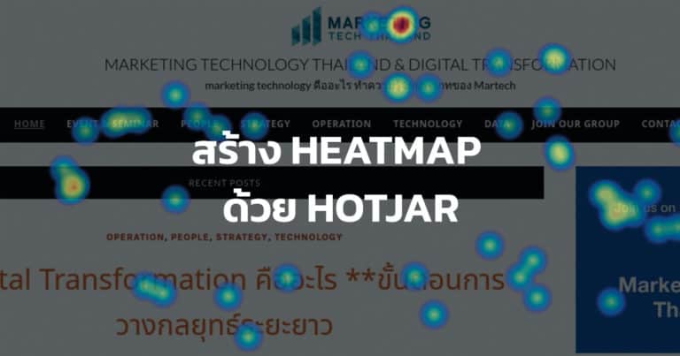 Hotjar เครื่องมือวิเคราะห์พฤติกรรมในเว็บไซต์ด้วย Heatmap