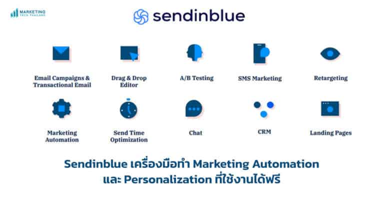 Sendinblue เครื่องมือทำ Marketing Automation และ Personalization ที่ใช้งานได้ฟรี